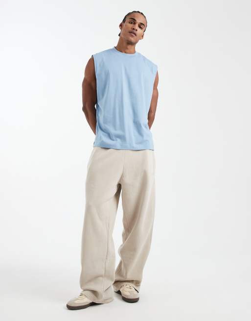 ASOS DESIGN Essentials oversized tank top in turquoise, 2 of 5