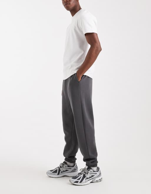 ASOS DESIGN Essentials oversized trackies in asphalt , 3 of 5