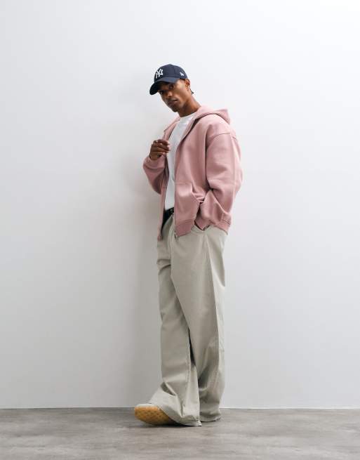 ASOS DESIGN essentials oversized zip through hoodie, 2 of 5