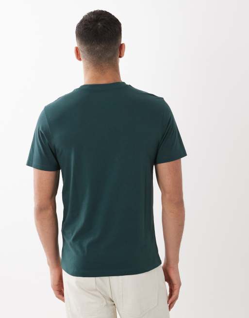 ASOS DESIGN - Essentials - Pakke med 2 langærmede regular fit-T-shirts i sort/mørkegrøn, 5 af 5
