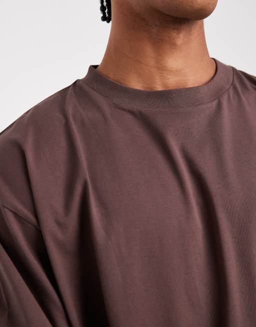 ASOS DESIGN - Essentials - Pakke med 2 oversized T-shirts i brun/cremehvid , 5 af 5