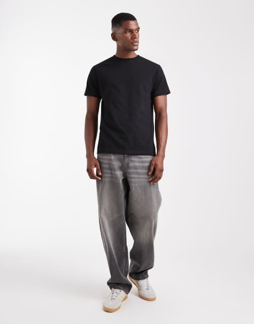 ASOS DESIGN - Essentials - Pakke med 2 sorte T-shirts i regular fit, 2 af 5