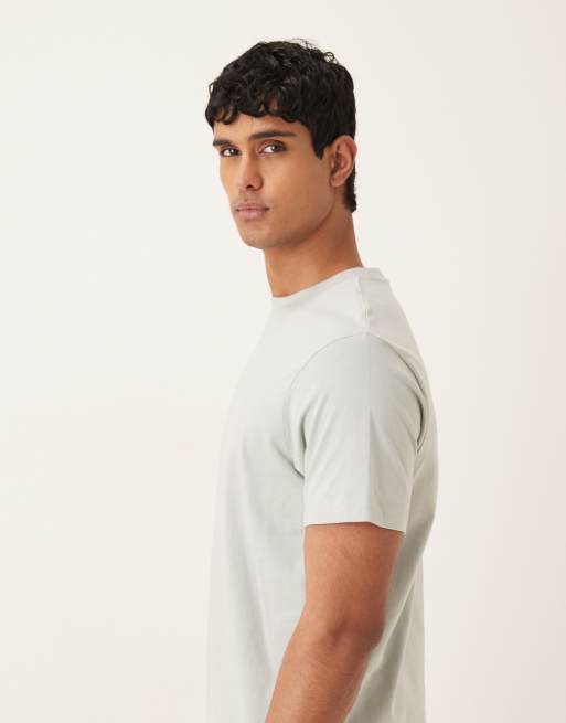 ASOS DESIGN - Essentials - Pakke med 2 T-shirts i regular fit i cremehvid og lysegrøn, 4 af 5