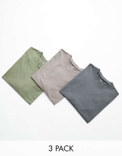 ASOS DESIGN - Essentials - Pakke med 3 oversized T-shirts i forskellige farver - view 1