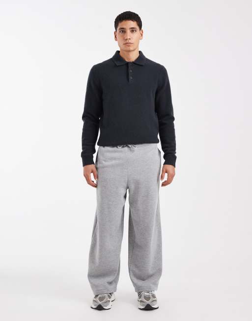ASOS DESIGN - Essentials - Pantalon de jogging coupe ample - Gris chiné, 2 de 5