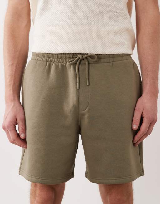 ASOS DESIGN - Essentials - Pantaloncini oversize lunghezza media in jersey kaki, 4 di 5