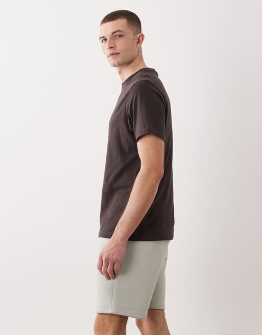 ASOS DESIGN - Essentials - Pantaloncini slim di media lunghezza in jersey écru, 3 di 5