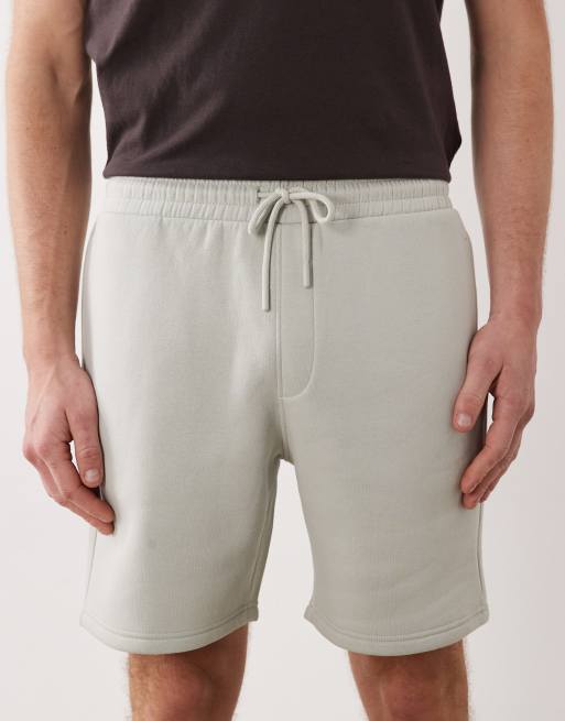 ASOS DESIGN - Essentials - Pantaloncini slim di media lunghezza in jersey écru, 4 di 5