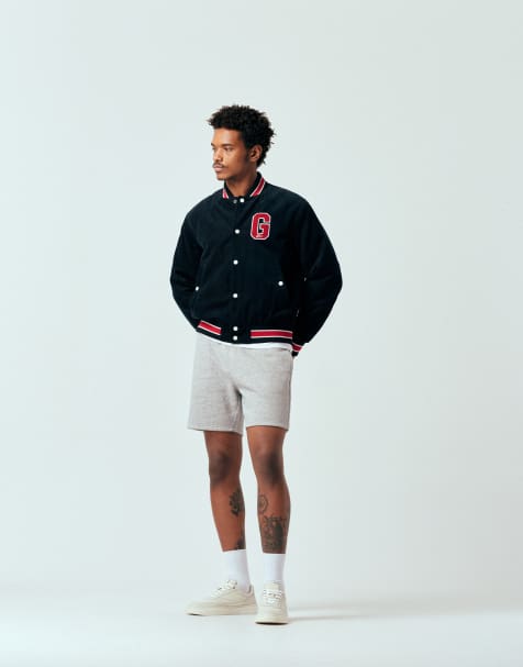 ASOS DESIGN - Essentials - Pantaloncini slim di media lunghezza in jersey grigio mélange - view 1