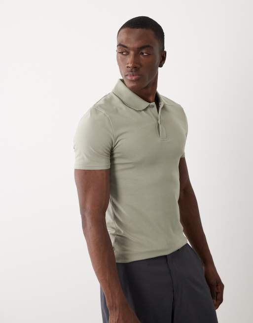 ASOS DESIGN - Essentials - Polo attillata verde chiaro, 2 di 5