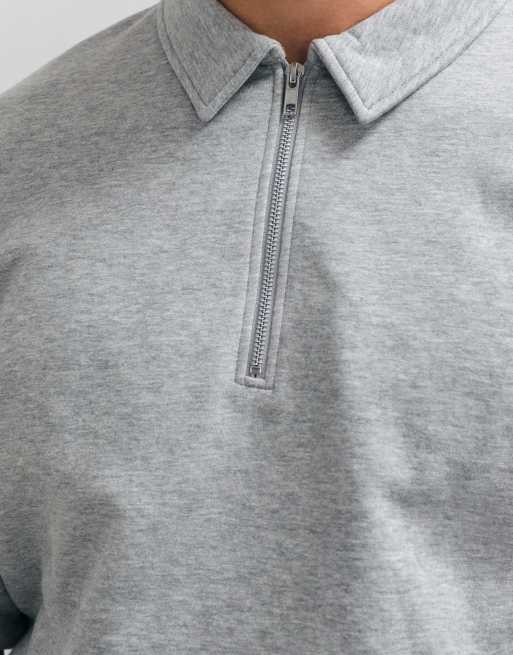 ASOS DESIGN essentials polo con media cremallera, 4 de 5