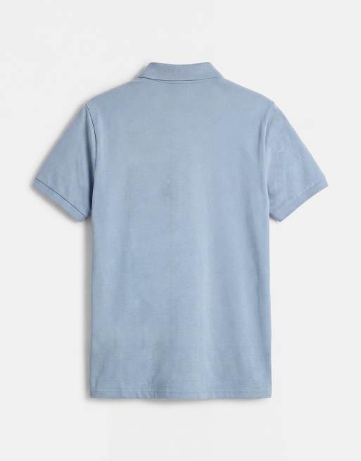 ASOS DESIGN - Essentials - Polo coupe classique en piqué - Bleu clair, 7 de 9