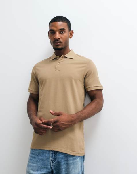 ASOS DESIGN - Essentials - Polo coupe classique en piqué - Kaki - view 1