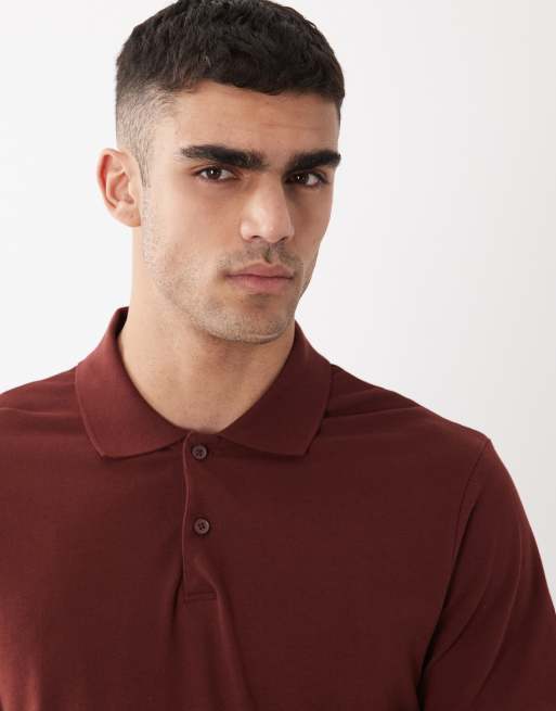 ASOS DESIGN - Essentials - Polo coupe classique en piqué - Kaki, 5 de 5