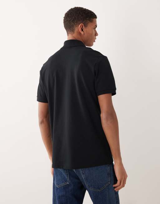 ASOS DESIGN essentials polo in black pique