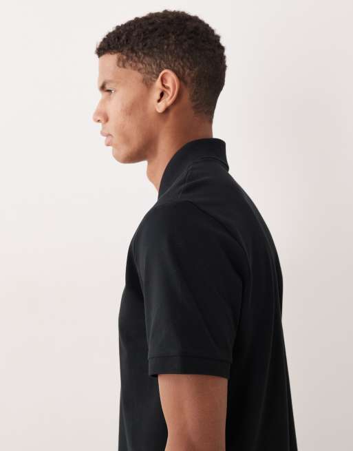 ASOS DESIGN essentials polo in black pique
