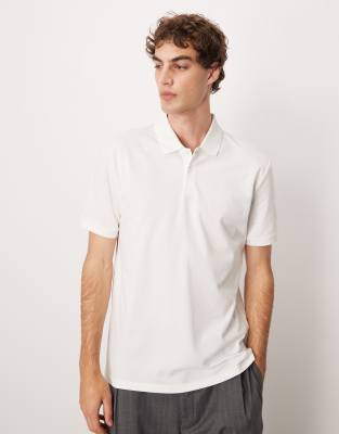 Asos Design Essentials Polo In White