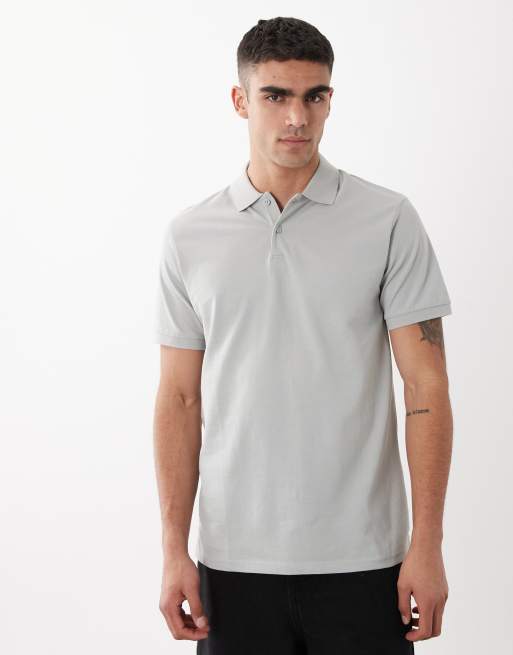 ASOS DESIGN - Essentials - Polo verde chiaro in piqué vestibilità classica, 3 di 5