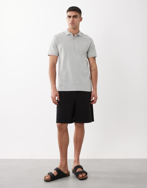 ASOS DESIGN - Essentials - Polo verde chiaro in piqué vestibilità classica, 4 di 5