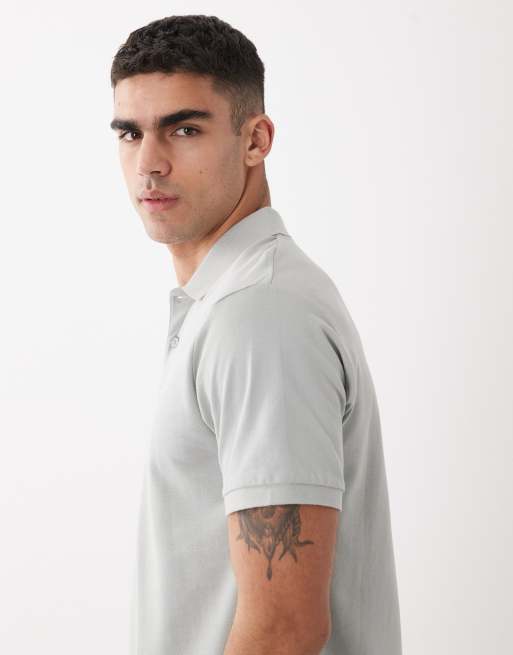 ASOS DESIGN - Essentials - Polo verde chiaro in piqué vestibilità classica, 5 di 5