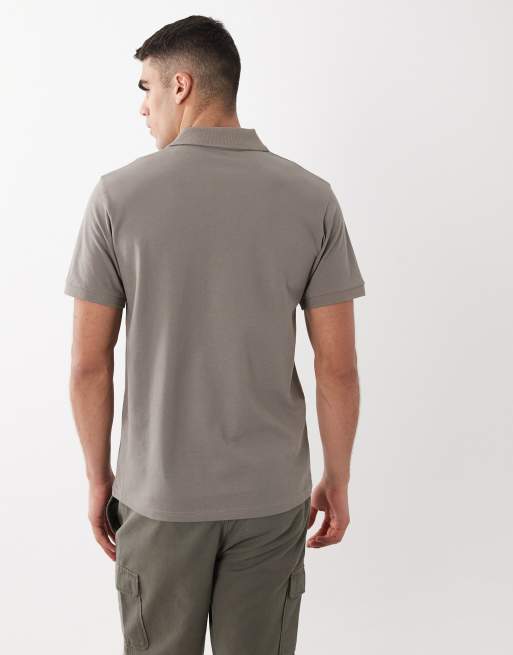 ASOS DESIGN - Essentials - Polo vestibilità classica in piqué grigio chiaro, 2 di 5