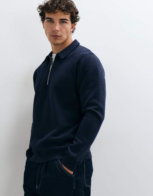 ASOS DESIGN essentials quarter zip polo, 4 of 5