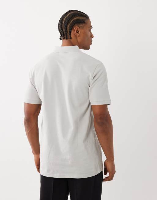 ASOS DESIGN - Essentials - Regular-fit piqué polo in grijs, 5 van 5