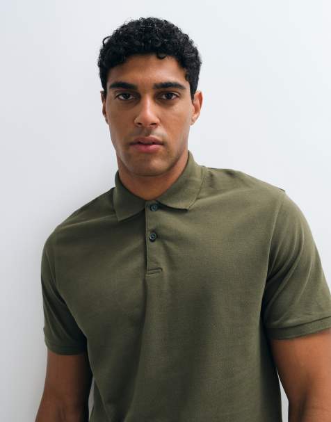 ASOS DESIGN Essentials regular fit polo in khaki pique