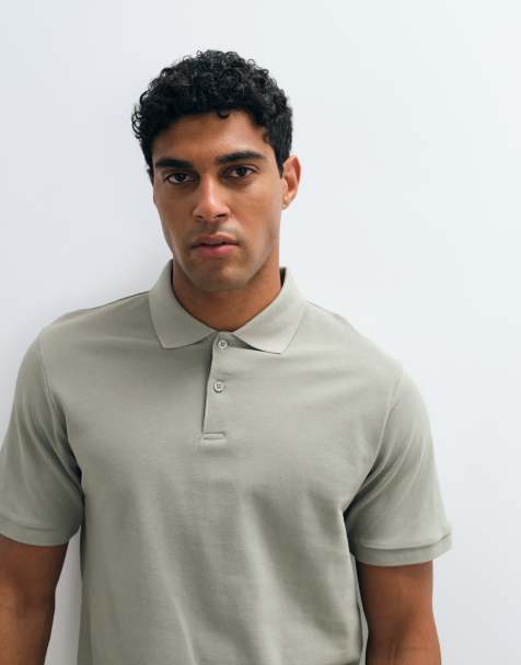 ASOS DESIGN Essentials regular fit polo in khaki pique