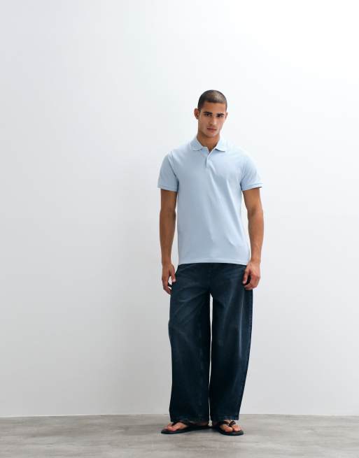ASOS DESIGN Essentials regular fit polo in light grey pique, 2 of 5