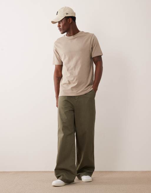ASOS DESIGN essentials regular fit t-shirt in beige, 2 of 5