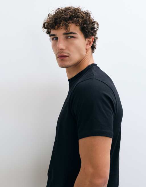 ASOS DESIGN Essentials regular fit t-shirt in black, 4 of 5