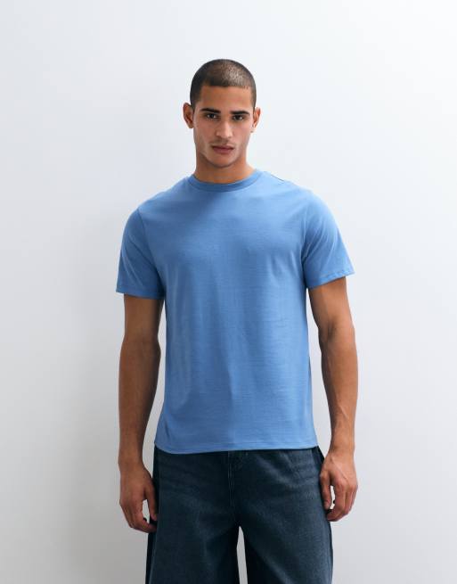 ASOS DESIGN Essentials regular fit t-shirt in blue, 2 of 5