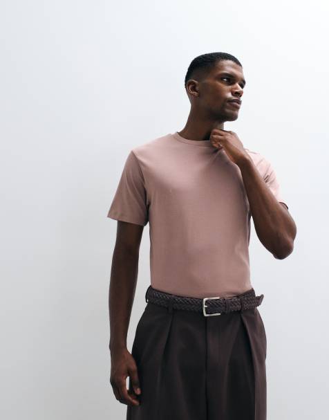 ASOS DESIGN Essentials regular fit t-shirt in brown - view 1