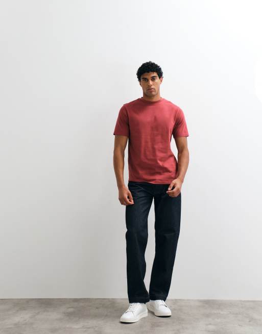 ASOS DESIGN Essentials regular fit t-shirt in burgundy, 2 of 5