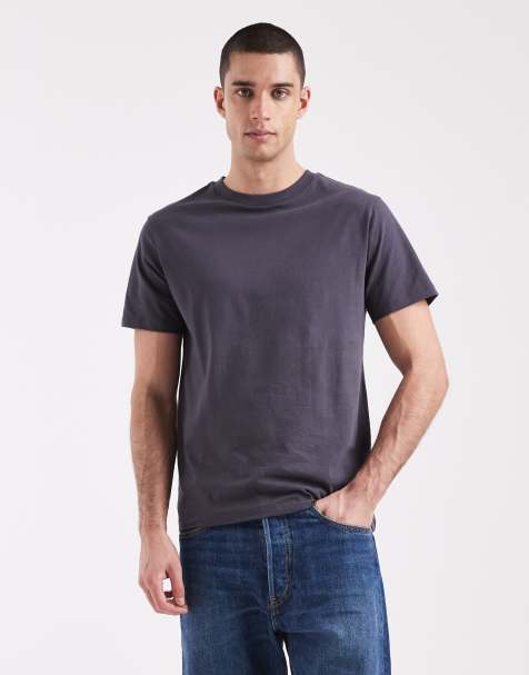 ASOS DESIGN Essentials regular fit T-shirt in charcoal - view 1