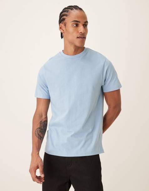 ASOS DESIGN Essentials regular fit T-shirt in light blue - view 1