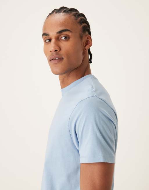 ASOS DESIGN Essentials regular fit T-shirt in light blue, 4 of 5