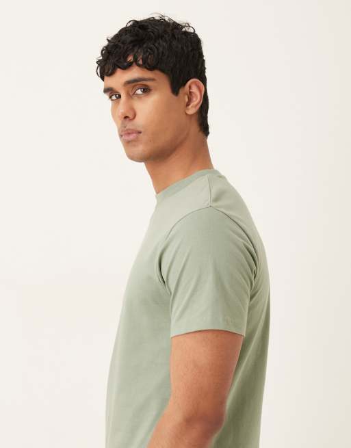 ASOS DESIGN Essentials regular fit T-shirt in light green, 4 of 5