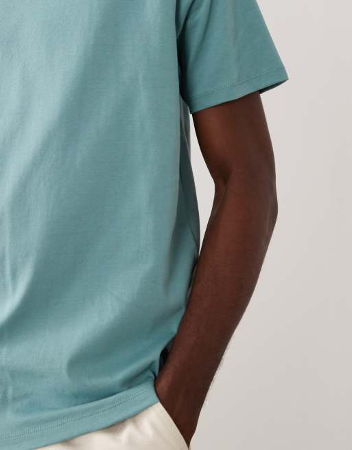 ASOS DESIGN Essentials regular fit T-shirt in light green, 5 of 5