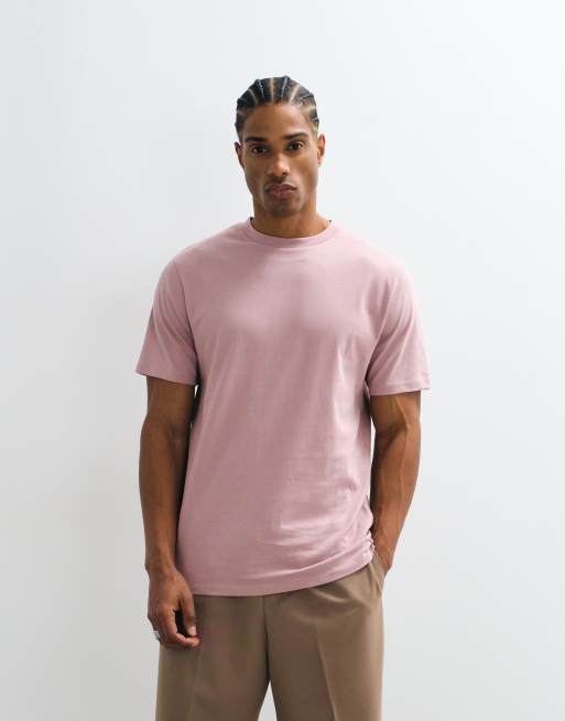 ASOS DESIGN Essentials regular fit t-shirt in light pink, 5 of 9