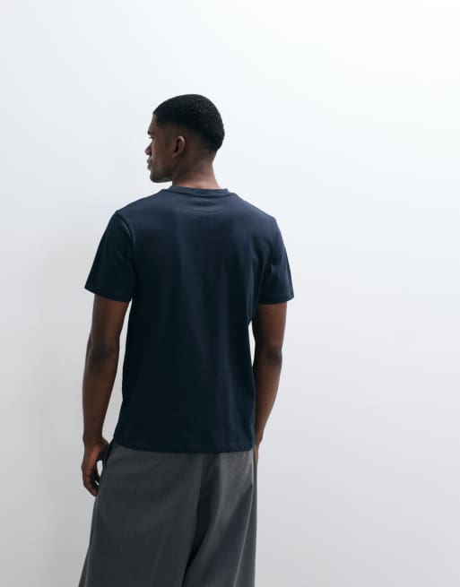 ASOS DESIGN Essentials regular fit T-shirt in navy, 4 of 5