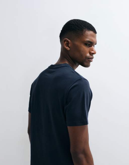 ASOS DESIGN Essentials regular fit T-shirt in navy, 5 of 5