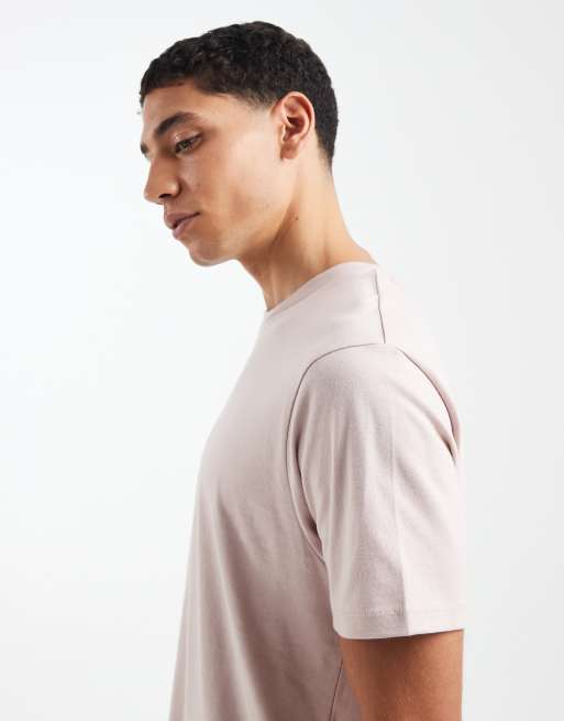 ASOS DESIGN Essentials regular fit T-shirt in pink, 3 of 5