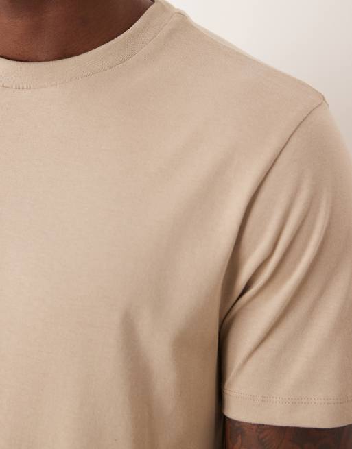 ASOS DESIGN Essentials regular fit t-shirt in stone, 5 of 5