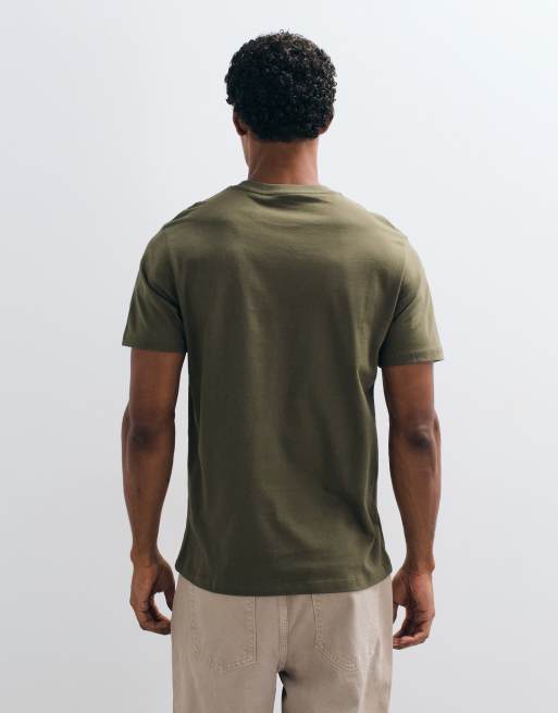 ASOS DESIGN - Essentials - Regular-fit T-shirt met ronde hals in kaki, 4 van 5