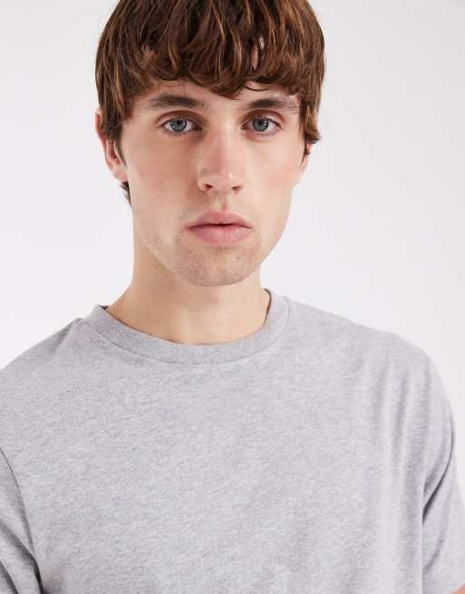 ASOS DESIGN Essentials regular fit t-shirt with regular fit in grey marl, 5 of 5
