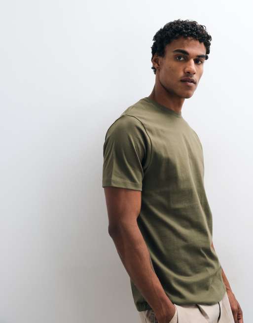 ASOS DESIGN Essentials regular fit t-shirt with regular fit in khaki, 2 of 5