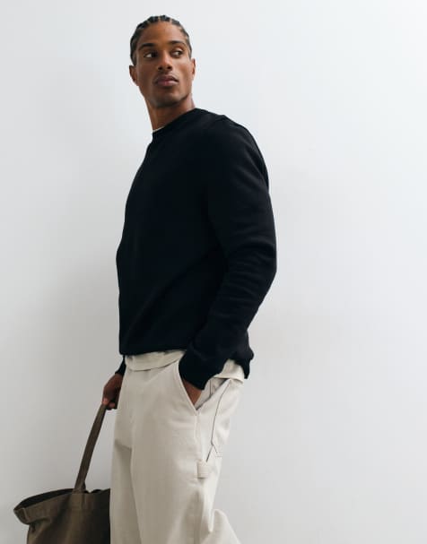 ASOS DESIGN essentials regular sweatshirt i sort - view 1
