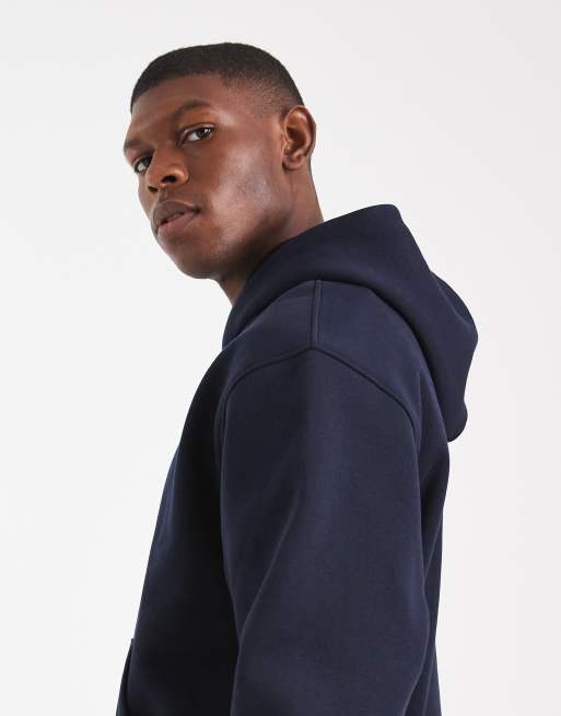 ASOS DESIGN essentials relaxed boxy hoodie in navy